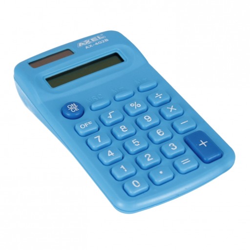 AXEL SCHOOL CALCULATOR vrecková modrá 0223