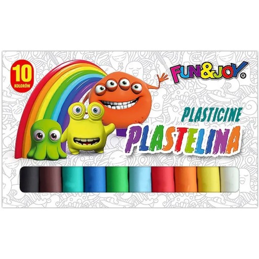 Plastelína 10 farieb Fun&Joy