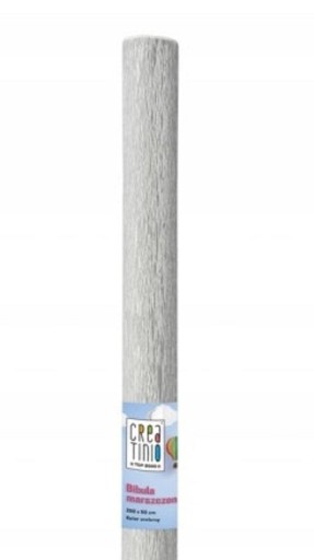 SILVER CRIPPED hodvábny papier 50X200 CM