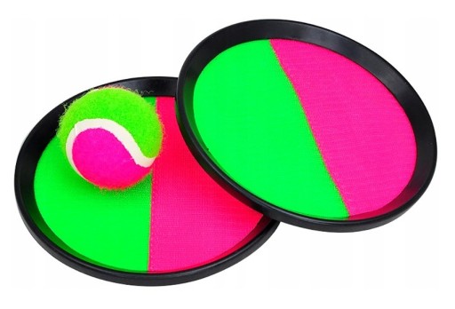 ZRUČNOSTNÁ HRA CHYTOVACIA LOPTA 19 CM ŠTÍTOVÁ LOPTA NA VELCRO