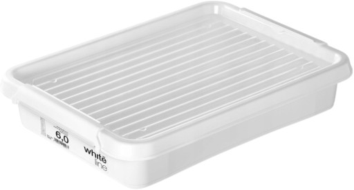 NÁDOBA KRABIČKA S viečkom 6 L whiteline