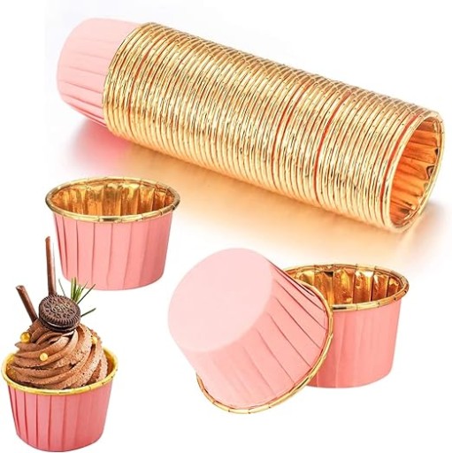Košíčky na muffiny, košíčky na muffiny, RUŽOVÉ, 20 ks