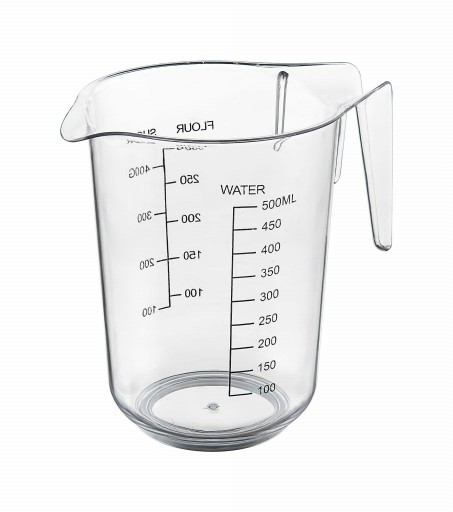 ODMERNÝ hrnček KUCHYNSKÝ džbán ODMERNÝ 0,5L