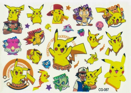 Umývateľné tetovanie pre deti POKEMON CG087