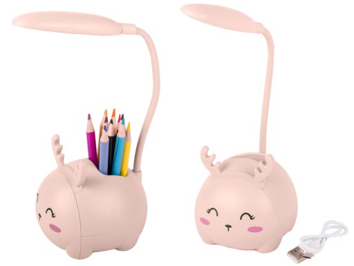 Detské nočné svetlo LED usb organizér stojan telefón pre učenie čítania