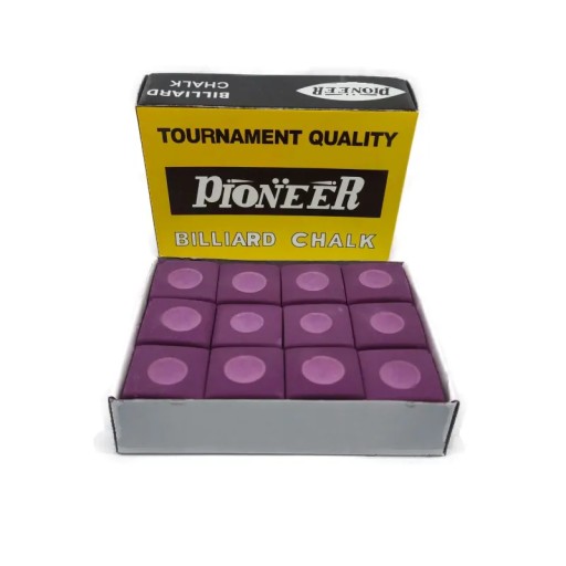 Pioneer billiard krieda 12 ks/bal - Fialová