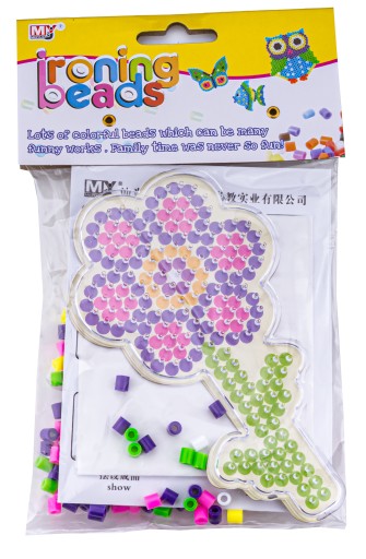 Nažehľovacie korálky FLOWER Žehlička pre deti Šablóna