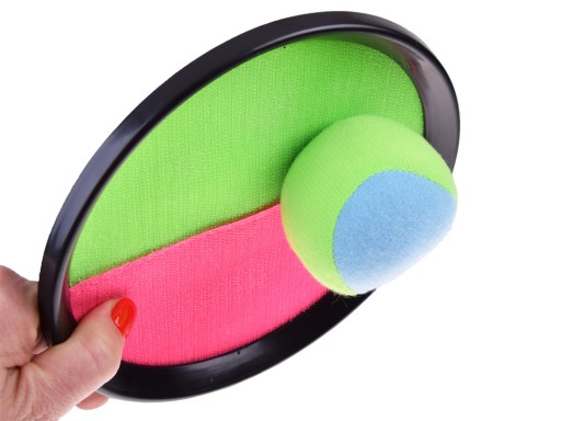 Hracie pádla, kotúče na suchý zips, CatchBall, 2 x loptička SP0747
