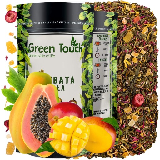 Zelený čaj RAJSKI PTAK listové mango papája ananás Green Touch 50 g