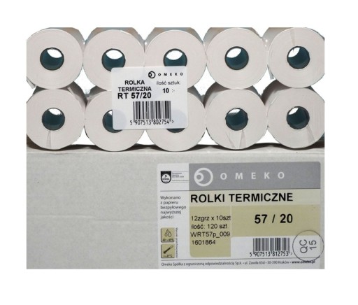 Termorolka 57 X 20 pokladňa/terminál 10 ks