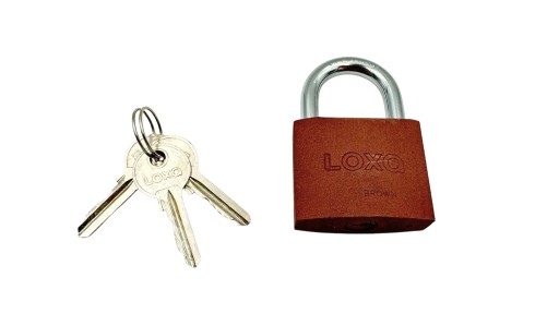 Visiaci zámok GERDA LOXA BROWN S60, liatinový