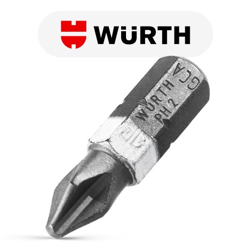 BIT PH2 WURTH Bitový skrutkovač Bit Bit Wurth 1/4 PH2 0614176461005