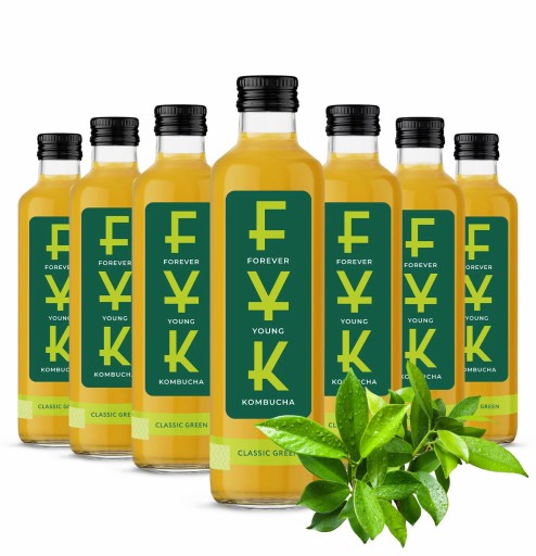 FYK Kombucha Classic zelený nápoj Forever Young 0,25l