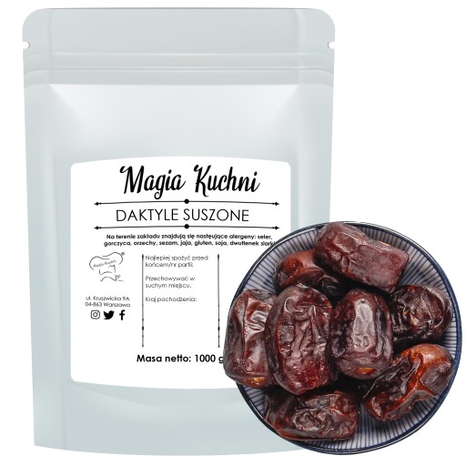 SUŠENÉ datle 100% PRÍRODNÉ, bez jadierok, 1 kg