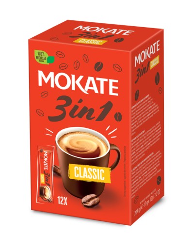 3v1 Classic Mokate Coffee Mix Instant 12 vrecúšok