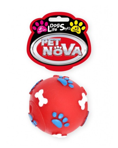 Pet Nova Hračka pre psa Lopta červená 6cm 403