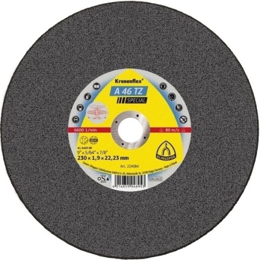 KLINGSPOR KOVOVÉ REZNÉ KOTÚČE 230x1,9mm PLOCHÉ