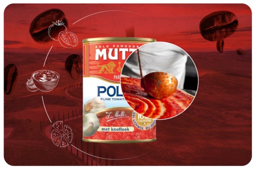 Mutti paradajková dužina s cesnakom 400 g
