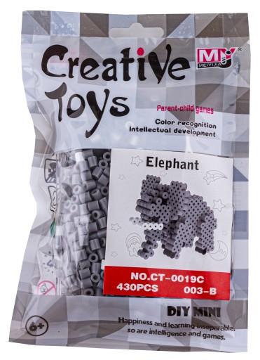 Nažehľovacie korálky ELEPHANT 3D ELEPHANT