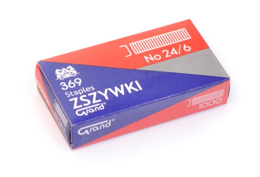 Oceľové sponky Grand 24/6 do zošívačky, 1000 ks