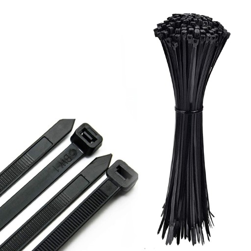 Upínacia páska 15cm x 25mm čierna STOLY 100 ks