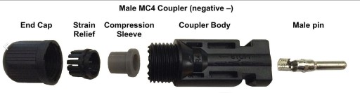 Konektor MC4 Pár konektorov + a -