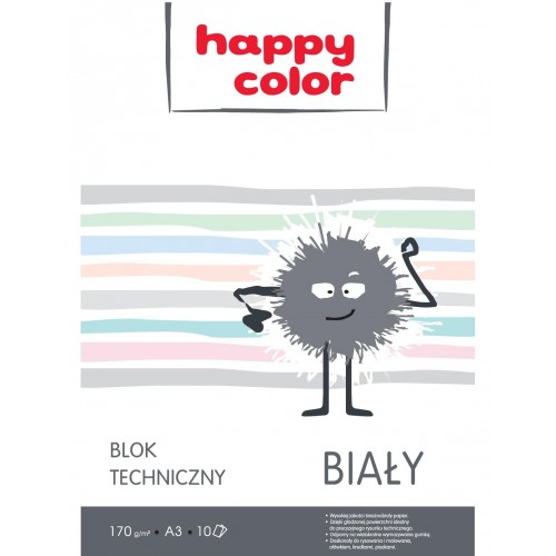 HappyColor technický blok A3 170g 10k biely