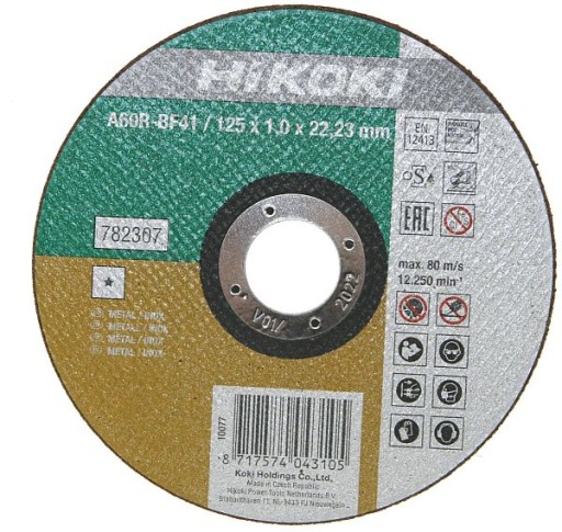 HIKOKI Inox oceľový rezací kotúč 125x1,0 782307