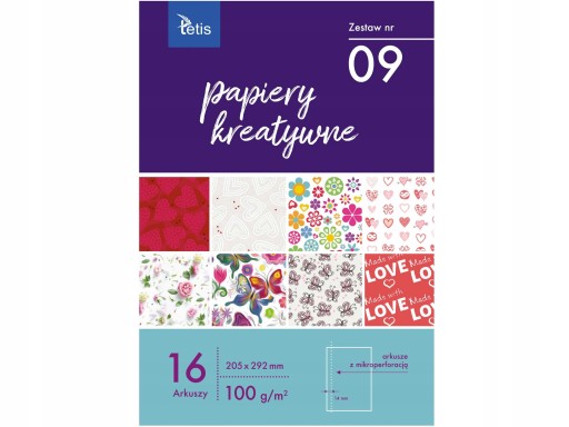 SADA KREATÍVNYCH PAPIEROV Č. 09 TETIS