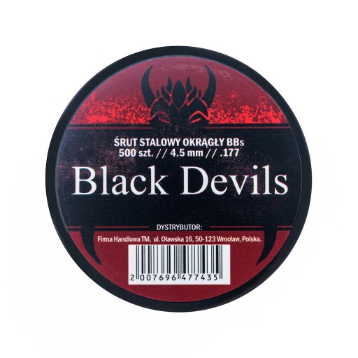Oceľové BB pelety Black Devils 4,5 mm 500 ks.