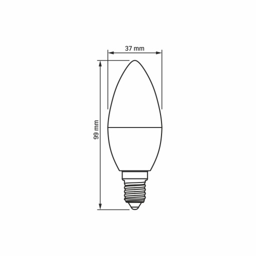VIDEX CCD LED ŽIAROVKA 175-250V 7W E14 630LM 3000K TEPLÁ FARBA