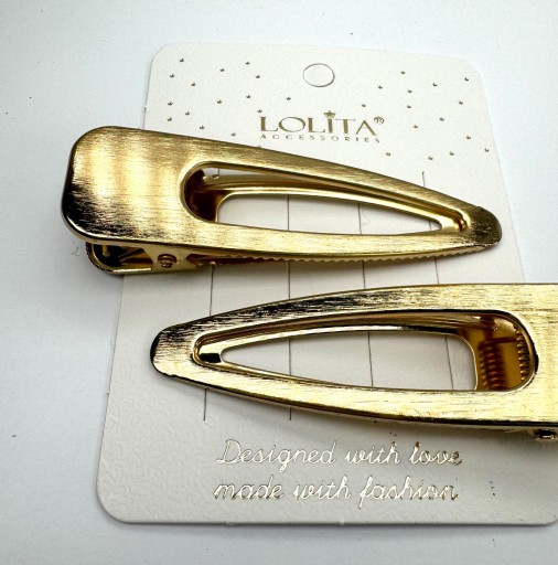 CROCODILE CLIPS sponky do vlasov Lolita Accessories XL GOLD