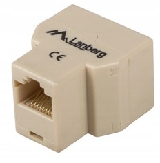 Adaptér Cat5e LAN splitter 2x RJ45 Splitter UTP