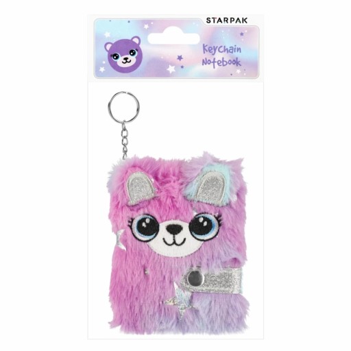 NOTEBOOK PLYŠOVÝ NOTEBOOK HAIRY MAN KEYRING DIÁR MINI EARS