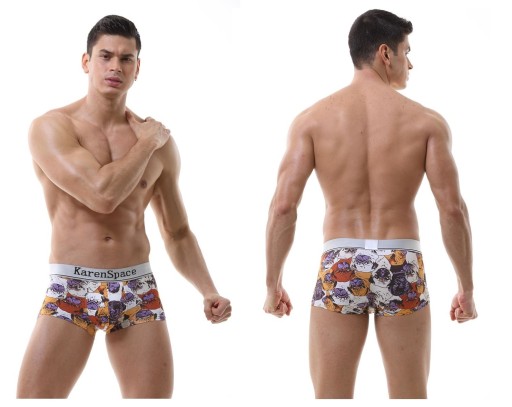 SEXY PÁNSKE JEMNÉ VZOROVANÉ BOXERKY XL