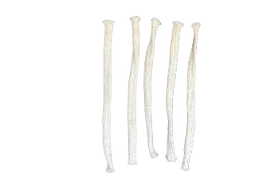 Knôtové lano NA LAMPY bambusová záhradná baterka 8mm 5ks 20cm