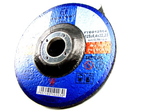 KOVOVÝ BRÚSNY KOTÚČ oceľ 125 MM X 6,4 MM FALON TECH