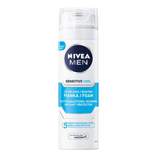 NIVEA Men Sensitive Cool chladivá pena na holenie, 200 ml