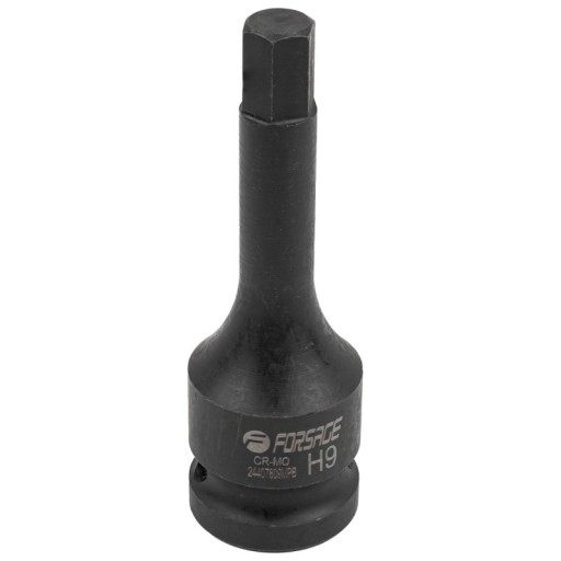 Nástavec na bity, imbusová hlava, 6-bodová nárazová hlava, 9 mm 1/2