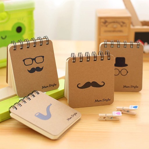 ELEGANTNÝ PÁNSKY ZÁPISNÍK ŠPIRÁLA SET NOTEBOOK 4x