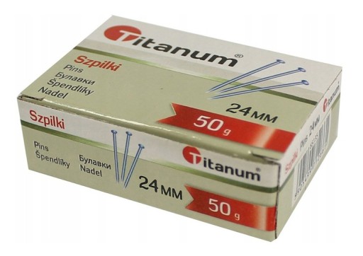 Strieborné kancelárske špendlíky 24mm 50g - štandard