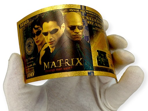 MATRIX Jedinečný zberateľský DARČEK s pozlátenými bankovkami