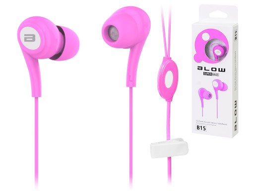 SLÚCHADLÁ DO UŠÍ S KÁBELOVÝM KLIPOM NA MIKROFÓN 3,5 MM BASOVÉ TLAČIDLO
