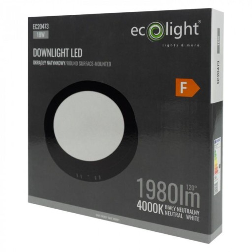Eco Light Fixture stropné svietidlo LED svietidlo 18W 1980lm 4000K EC20473