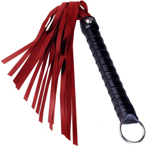 Kožený erotický bič, BDSM bič na bičovanie dominancie 50 cm