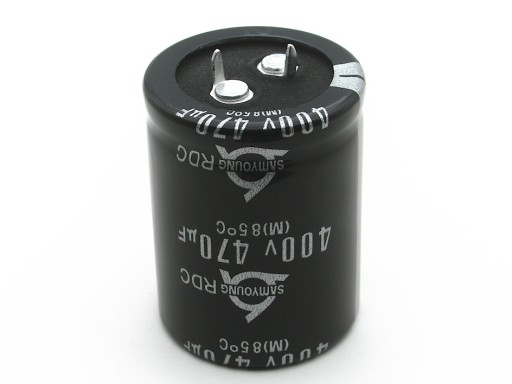 KONDENZÁTOR 470uF / 400V 30x40mm 85*C - SAMYOUNG HQ - 1PC.