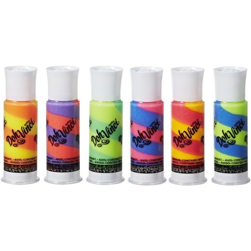 PLAY-DOH DOH TUBE Doh Vinci set 18 kusov trblietavý pastel dvojitý