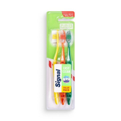 Zubná kefka Signal Easy Clean Medium 3 ks.