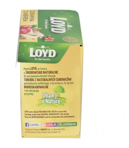 Express ovocný čaj brusnica zázvor sladké drievko arónia 20 T. BIO LOYD