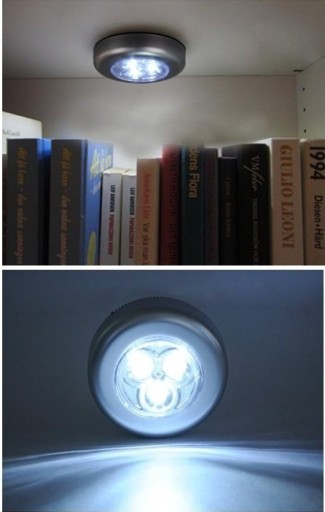 SAMOLEPIACA DOTYKOVÁ LED LAMPA, SADA 3 ks